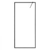 VEVOR Fixed Glass Shower Panel, 34 x 73.6 in Full-Framed Fixed Shower Screen, 5/16 in Thick Clear Tempered Glass Door with Bottom Seal Strip and Hardware, Easy to Clean, for Bathroom, Matte Black