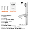 VEVOR Commercial Can Opener, Heavy-Duty Manual Tabletop Cans Opener for Cans Up to 15.75 in Height, Height-Adjustable Professional Can Openers Fixed with Screws, for Restaurant, Hotel, and Food Store