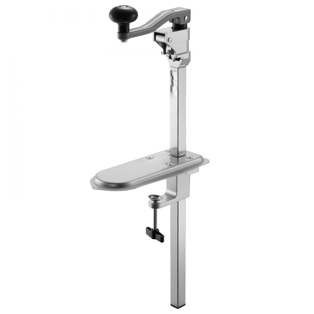 VEVOR Commercial Can Opener, Heavy-Duty Manual Tabletop Cans Opener for Cans Up to 11.8 in Height, Height-Adjustable Can Openers Fixed with Screws & Table Clamp, for Restaurant, Hotel, and Food Store