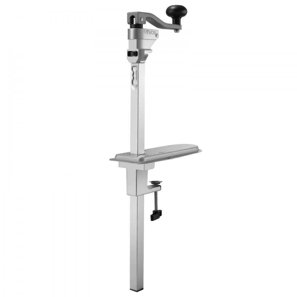 VEVOR Commercial Can Opener, Heavy-Duty Manual Tabletop Cans Opener for Cans Up to 11.8 in Height, Height-Adjustable Can Openers Fixed with Screws & Table Clamp, for Restaurant, Hotel, and Food Store