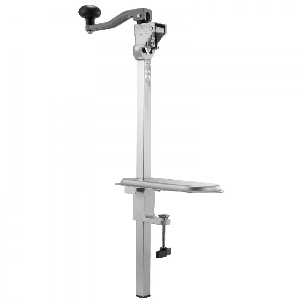 VEVOR Commercial Can Opener, Heavy-Duty Manual Tabletop Cans Opener for Cans Up to 11.8 in Height, Height-Adjustable Can Openers Fixed with Screws & Table Clamp, for Restaurant, Hotel, and Food Store