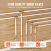 VEVOR Pipe Fittings, 3/4" 12PCS Brass Pipe Fittings, Clamp-style 3/4 NPT Pipe Connector Brass Air Fittings, Heavy Duty Plumbing Fittings NPT Adapter for Heating/Shower Systems, Water Pipes