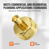 VEVOR Pipe Fittings, 3/4" 12PCS Brass Pipe Fittings, Clamp-style 3/4 NPT Pipe Connector Brass Air Fittings, Heavy Duty Plumbing Fittings NPT Adapter for Heating/Shower Systems, Water Pipes