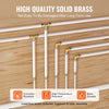 VEVOR Pipe Fittings, 1/2" 25PCS Brass Pipe Fittings, Clamp-style 1/2 NPT External Thread Pipe Connector Brass Air Fittings, Plumbing Fittings NPT Adapter for Heating/Shower Systems, Water Pipes