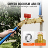 VEVOR Pipe Fittings, 1/2" 25PCS Brass Pipe Fittings, Clamp-style 1/2 NPT External Thread Pipe Connector Brass Air Fittings, Plumbing Fittings NPT Adapter for Heating/Shower Systems, Water Pipes