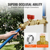 VEVOR Pipe Fittings, 1/2" 20PCS Brass Pipe Fittings, Clamp-style 1/2 NPT Internal Thread Pipe Connector Brass Air Fittings, Heavy Duty Plumbing Fittings NPT Adapter for Heating/Shower Systems, Water Pipes