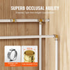 VEVOR Pipe Fittings, 1/2" 50PCS Brass Pipe Fittings, Clamp-style Elbows Pipe Connector Brass Air Fittings, Heavy Duty Plumbing Fittings Tube Adapter for Heating/Shower Systems, Outdoor Water Pipes