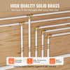 VEVOR Pipe Fittings, 3/4" 50PCS Brass Pipe Fittings, Clamp-style Straight-Through Pipe Connector Brass Air Fittings, Heavy Duty Plumbing Fittings Tube Adapter for Heating/Shower Systems,Water Pipes