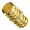 VEVOR Pipe Fittings, 3/4" 50PCS Brass Pipe Fittings, Clamp-style Straight-Through Pipe Connector Brass Air Fittings, Heavy Duty Plumbing Fittings Tube Adapter for Heating/Shower Systems,Water Pipes