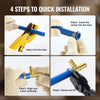 VEVOR Pipe Fittings, 1/2" 50PCS Brass Pipe Fittings, Clamp-style Tee Pipe Connector Brass Air Fittings, Heavy Duty Plumbing Fittings Tube Adapter for Heating/Shower Systems,Outdoor Water Pipes