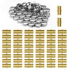VEVOR Pipe Fittings, 1/2" 50PCS Brass Pipe Fittings, Clamp-style Straight-Through Pipe Connector Brass Air Fittings, Heavy Duty Plumbing Fittings Tube Adapter for Heating/Shower Systems,Water Pipes