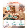 VEVOR Button Maker Machine, 1"/1.25"/2.25"(25/32/58 mm), Quick-Change Plastic Pin Maker with 500pcs Button Parts, 15 pcs Fridge decoration, Bottle Openers, and Keychains, for DIY Badges, Pins