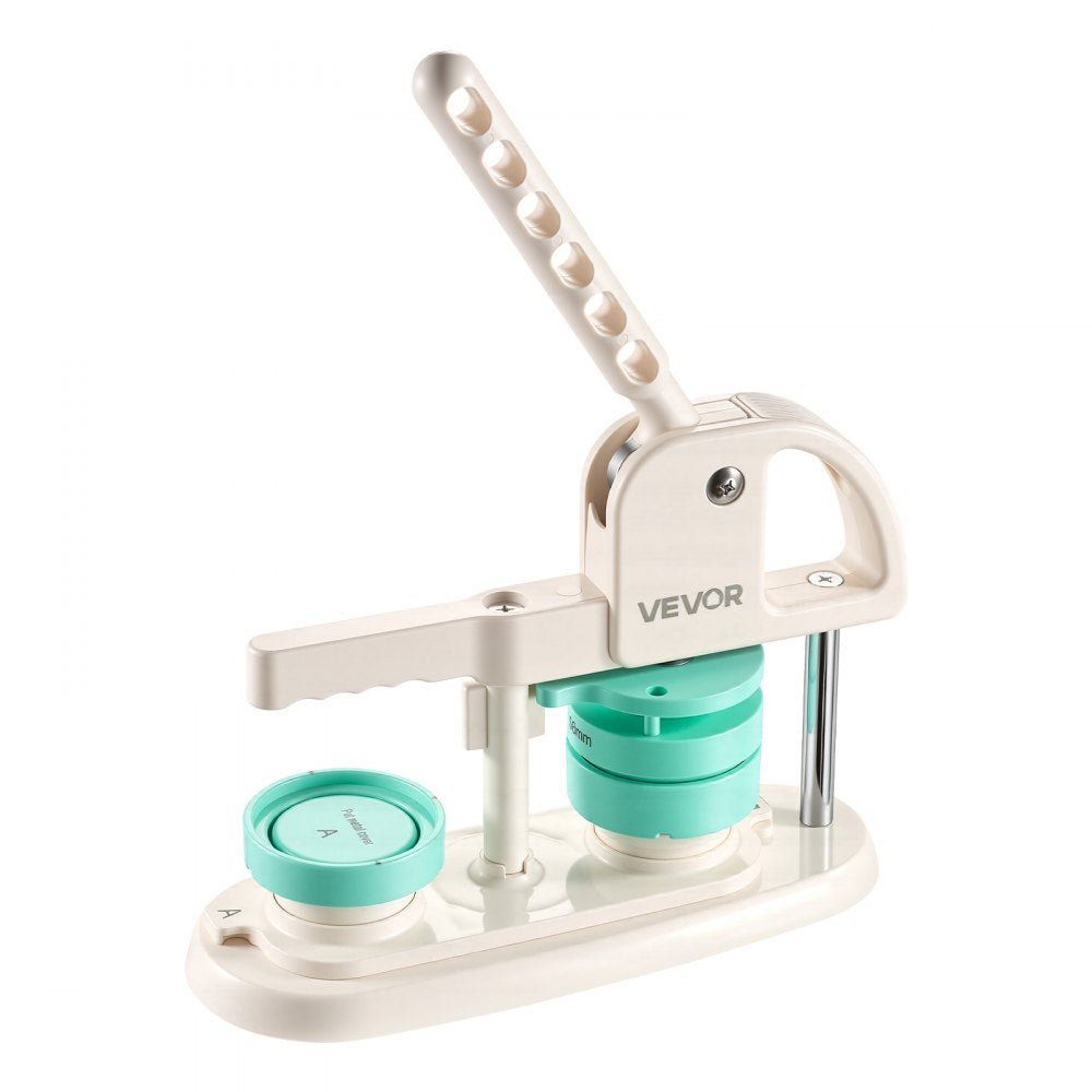 VEVOR Button Maker Machine, 1"/1.25"/2.25"(25/32/58 mm), Quick-Change Plastic Pin Maker, 300pcs Button Parts, Circle Cutter and Magic Book, Reinforced Handle, for DIY Badges, Pins, Key Chains