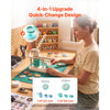 VEVOR Button Maker Machine, 1.25"/2.25"(32/58 mm), Quick-Change Plastic Pin Maker with 200pcs Button Parts, Circle Cutter and Magic Book, Reinforced Handle, for DIY Badges, Pins, Key Chains