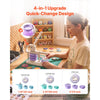 VEVOR Button Maker Machine, 1.25"/2.25"/3"(32/58/75 mm), Quick-Change Plastic Pin Maker with 300pcs Button Parts, Circle Cutter and Magic Book, Reinforced Handle, for DIY Badges, Pins, Key Chains