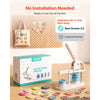 VEVOR Button Maker Machine, 1.25" / 32 mm, Quick-Change Plastic Pin Maker with 100pcs Button Parts, Circle Cutter and Magic Book, Reinforced Ergonomic Handle, for DIY Badges, Pins, Key Chains