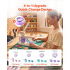 VEVOR Button Maker Machine, 3" / 75 mm, Quick-Change Plastic Pin Maker with 100pcs Button Parts, Circle Cutter and Magic Book, Reinforced Ergonomic Handle, for DIY Badges, Pins, Key Chains