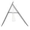 VEVOR Yoga Stand Frame, Max 440.9 lbs Load Swing Stand, Triangular Structure Aerial Rig, Aerial Silk Stands with EVA Foam & 6.6-yard Yoga Hammock, 4-Level Horizontal & 6-Level Vertical Adjustment