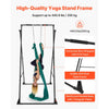 VEVOR Yoga Stand Frame, Max 440.9 lbs Load Swing Stand, Triangular Structure Pull Up Stands, Aerial Silk Stands with EVA Foam & 6.6-yard Yoga Hammock, 4-Level Horizontal & 6-Level Vertical Adjustment
