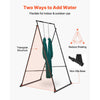VEVOR Yoga Stand Frame, Max 440.9 lbs Load Swing Stand, Triangular Structure Pull Up Stands, Aerial Silk Stands with EVA Foam & 6.6-yard Yoga Hammock, 4-Level Horizontal & 6-Level Vertical Adjustment