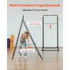 VEVOR Yoga Stand Frame, Max 440.9 lbs Load Swing Stand, Triangular Structure Pull Up Stands, Aerial Silk Stands with EVA Foam & 6.6-yard Yoga Hammock, 4-Level Horizontal & 6-Level Vertical Adjustment