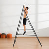 VEVOR Yoga Stand Frame, Max 440.9 lbs Load Swing Stand, Triangular Structure Pull Up Stands, Aerial Silk Stands with EVA Foam & 6.6-yard Yoga Hammock, 4-Level Horizontal & 6-Level Vertical Adjustment