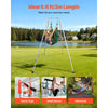 VEVOR Yoga Stand Frame, 9.6 ft Length Swing Stand, Max 551.2 lbs Load Triangular Structure Aerial Rig, Aerial Silk Stands for Yoga Enthusiasts, Non-Slip Base, Lightweight, Detachable Design