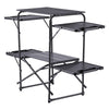 VEVOR Camping Kitchen Table, Slim-Fold Cook Station, Portable Folding Table, with 4 Side Tables, Heat Resistant Tabletop, and Carrying Bag, Ideal for Outdoor Picnics, BBQs, Camping, RV Traveling