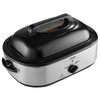 VEVOR Electric Roaster Oven, 22 QT Turkey Roaster Oven with Self-Basting Lid, 1450W Roaster Oven with Defrost & Warm Function, Adjustable Temp, Removable Pan & Rack, Fits Turkeys Up to 26LBS, Silver