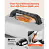 VEVOR Electric Roaster Oven, 22 Qt, Turkey Roasting Pan, White, 1450W Power, Viewing Self-Basting Lid, 150-450°F Heat Control, Countertop Turkey Cooker with Defrost/Warm, Removable Pan and Rack