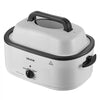 VEVOR Electric Roaster Oven, 22 Qt, Turkey Roasting Pan, White, 1450W Power, Viewing Self-Basting Lid, 150-450°F Heat Control, Countertop Turkey Cooker with Defrost/Warm, Removable Pan and Rack
