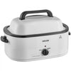 VEVOR Electric Roaster Oven, 22 Qt, Turkey Roasting Pan, White, 1450W Power, Viewing Self-Basting Lid, 150-450°F Heat Control, Countertop Turkey Cooker with Defrost/Warm, Removable Pan and Rack