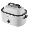 VEVOR Electric Roaster Oven, 26 Qt, Turkey Roasting Pan, White, 1450W Power, Viewing Self-Basting Lid, 150-450°F Heat Control, Countertop Turkey Cooker with Defrost/Warm, Removable Pan and Rack