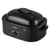 VEVOR Electric Roaster Oven, 18 Qt, Turkey Roasting Pan, Black, 1450W Power, Metal Self-Basting Lid, 150-450°F Heat Control, Countertop Turkey Cooker with Defrost/Warm, Removable Pan and Rack