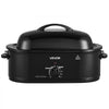 VEVOR Electric Roaster Oven, 18 Qt, Turkey Roasting Pan, Black, 1450W Power, Metal Self-Basting Lid, 150-450°F Heat Control, Countertop Turkey Cooker with Defrost/Warm, Removable Pan and Rack