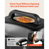 VEVOR Electric Roaster Oven, 20 Qt, Turkey Roasting Pan, Black, 1450W Power, Viewing Self-Basting Lid, 150-450°F Heat Control, Countertop Turkey Cooker with Defrost/Warm, Removable Pan and Rack