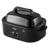 VEVOR Electric Roaster Oven, 20 Qt, Turkey Roasting Pan, Black, 1450W Power, Viewing Self-Basting Lid, 150-450°F Heat Control, Countertop Turkey Cooker with Defrost/Warm, Removable Pan and Rack