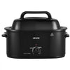 VEVOR Electric Roaster Oven, 26 Qt, Turkey Roasting Pan, Black, 1450W Power, Viewing Self-Basting Lid, 150-450°F Heat Control, Countertop Turkey Cooker with Defrost/Warm, Removable Pan and Rack