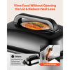 VEVOR Electric Roaster Oven, 18 Qt 1450W, Turkey Roasting Pan, Viewing Self-Basting Lid, 150-450°F Adjustable Heat, Countertop Turkey Cooker with Defrost and Warm Functions, Removable Pan and Rack