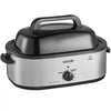 VEVOR Electric Roaster Oven, 18 Qt 1450W, Turkey Roasting Pan, Viewing Self-Basting Lid, 150-450°F Adjustable Heat, Countertop Turkey Cooker with Defrost and Warm Functions, Removable Pan and Rack