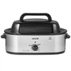 VEVOR Electric Roaster Oven, 18 Qt 1450W, Turkey Roasting Pan, Viewing Self-Basting Lid, 150-450°F Adjustable Heat, Countertop Turkey Cooker with Defrost and Warm Functions, Removable Pan and Rack