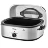 VEVOR Electric Roaster Oven, 18 Qt 1450W, Turkey Roasting Pan, Viewing Self-Basting Lid, 150-450°F Adjustable Heat, Countertop Turkey Cooker with Defrost and Warm Functions, Removable Pan and Rack