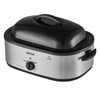 VEVOR Electric Roaster Oven, 20 Qt 1450W, Turkey Roasting Pan, Metal Self-Basting Lid, 150-450°F Adjustable Heat, Countertop Turkey Cooker with Defrost and Warm Functions, Removable Pan and Rack
