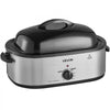 VEVOR Electric Roaster Oven, 20 Qt 1450W, Turkey Roasting Pan, Metal Self-Basting Lid, 150-450°F Adjustable Heat, Countertop Turkey Cooker with Defrost and Warm Functions, Removable Pan and Rack