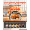 VEVOR Electric Roaster Oven, 22 Qt 1450W, Turkey Roasting Pan, Viewing Self-Basting Lid, 150-450°F Adjustable Heat, Countertop Turkey Cooker with Defrost and Warm Functions, Removable Pan and Rack