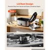VEVOR Electric Roaster Oven, 22 Qt 1450W, Turkey Roasting Pan, Metal Self-Basting Lid, 150-450°F Adjustable Heat, Countertop Turkey Cooker with Defrost and Warm Functions, Removable Pan and Rack