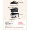 VEVOR Electric Roaster Oven, 22 Qt 1450W, Turkey Roasting Pan, Metal Self-Basting Lid, 150-450°F Adjustable Heat, Countertop Turkey Cooker with Defrost and Warm Functions, Removable Pan and Rack
