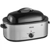 VEVOR Electric Roaster Oven, 22 Qt 1450W, Turkey Roasting Pan, Metal Self-Basting Lid, 150-450°F Adjustable Heat, Countertop Turkey Cooker with Defrost and Warm Functions, Removable Pan and Rack
