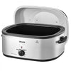 VEVOR Electric Roaster Oven, 22 Qt 1450W, Turkey Roasting Pan, Metal Self-Basting Lid, 150-450°F Adjustable Heat, Countertop Turkey Cooker with Defrost and Warm Functions, Removable Pan and Rack