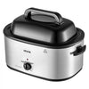 VEVOR Electric Roaster Oven, 26 Qt 1450W, Turkey Roasting Pan, Viewing Self-Basting Lid, 150-450°F Adjustable Heat, Countertop Turkey Cooker with Defrost and Warm Functions, Removable Pan and Rack